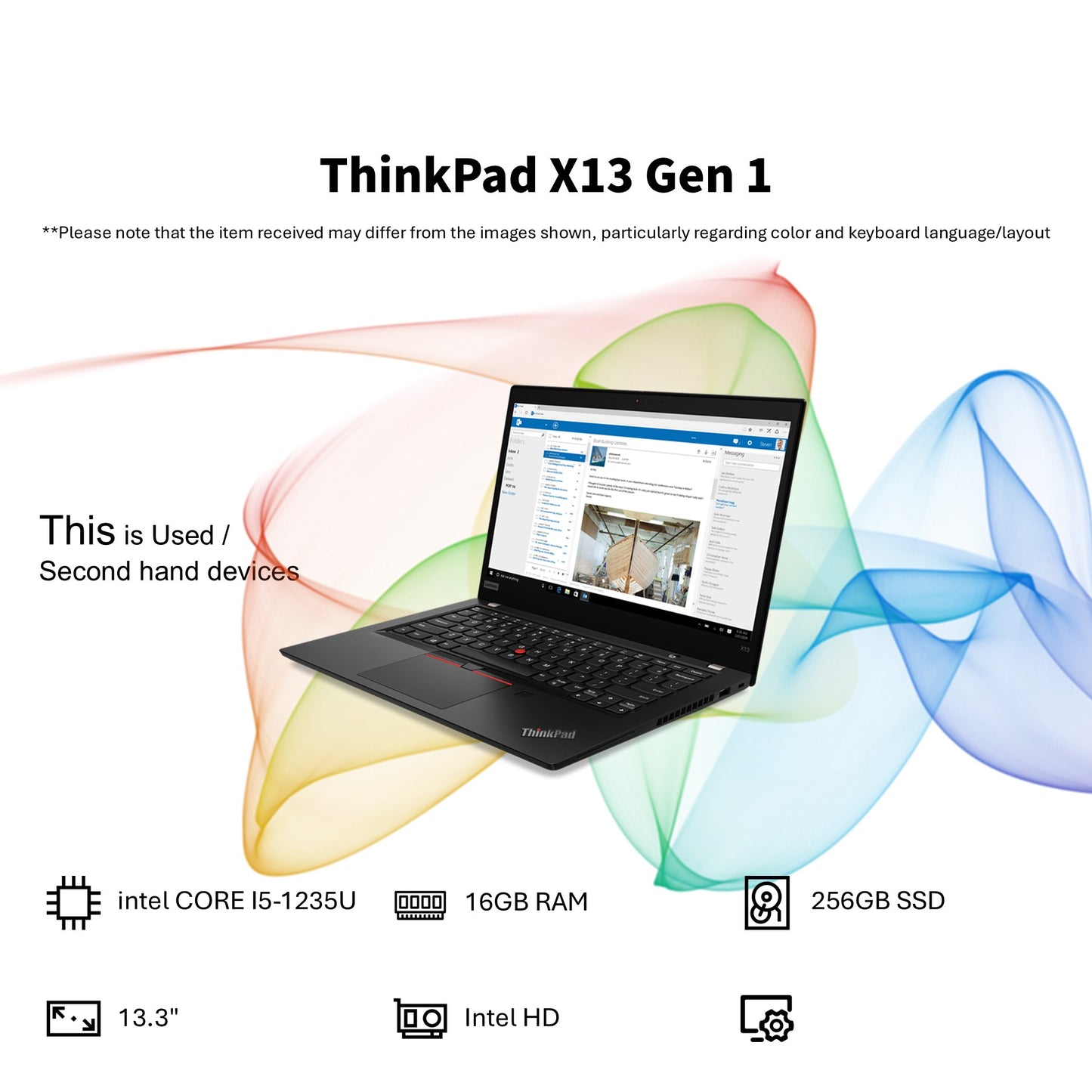 LENOVO THINKPAD X13 (INTEL CORE I5-1235U/16GB RAM/256GB SSD/13.3")