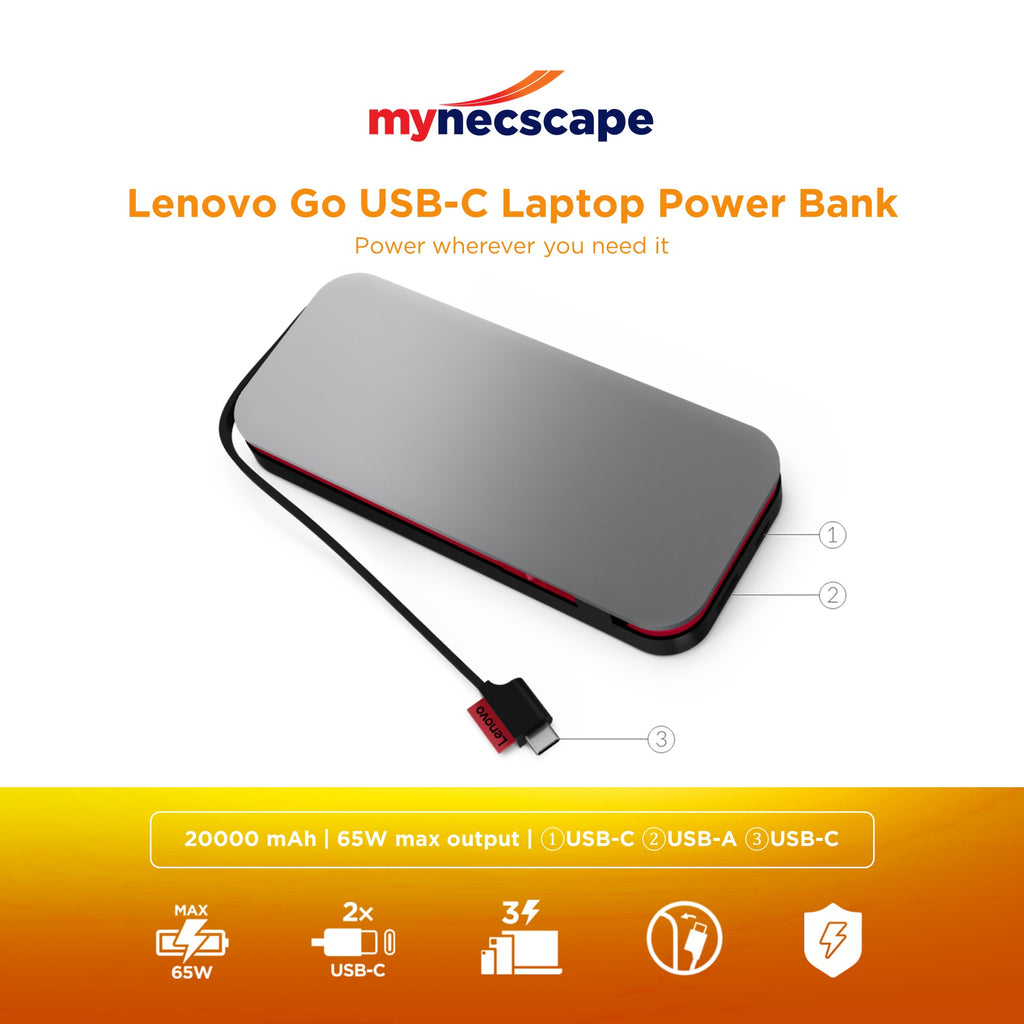 Lenovo USB-C Laptop Power Bank 14000 mAh