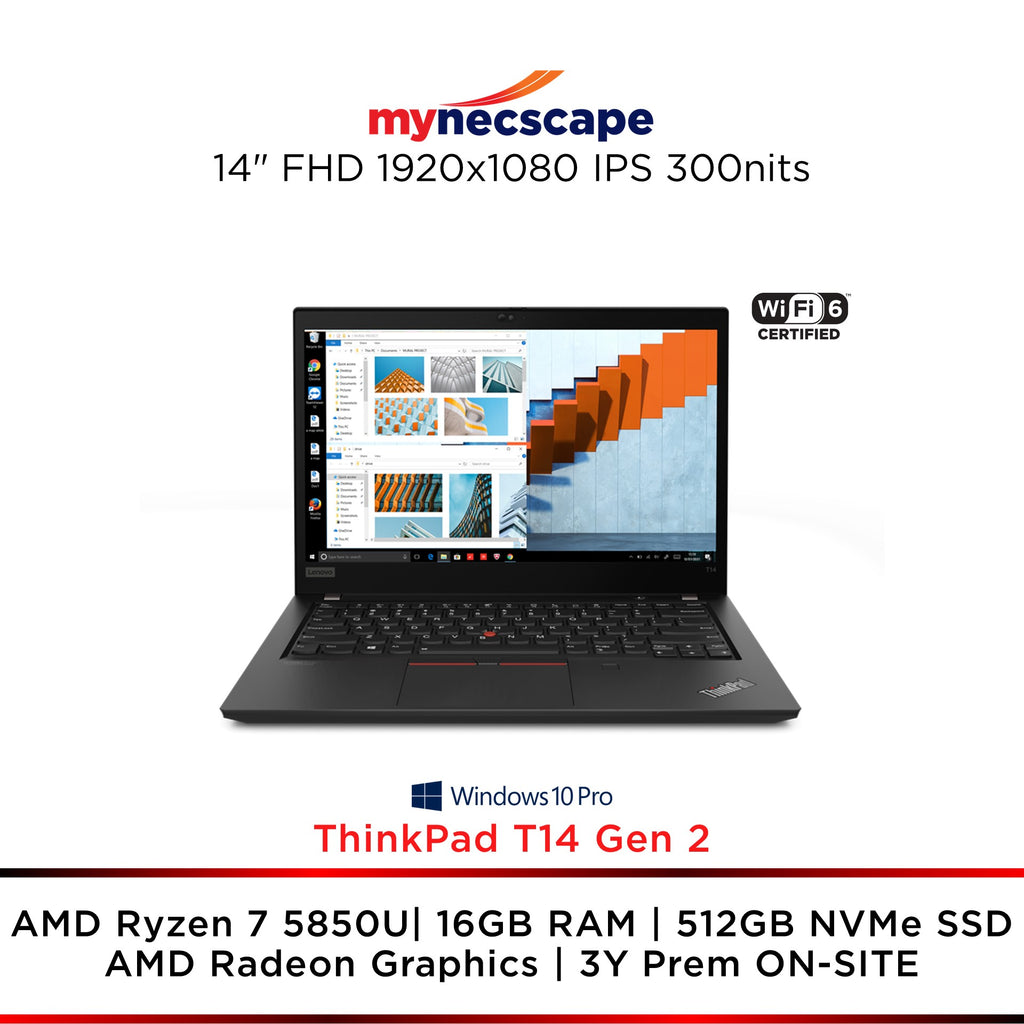 Lenovo ThinkPad T14 Gen AMD Ryzen Pro 5850U 16GB 512GB