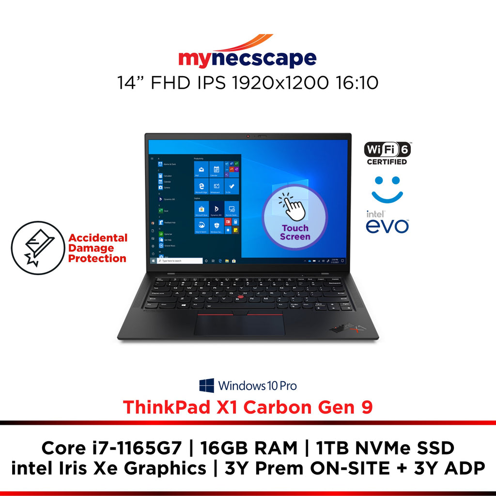 Lenovo ThinkPad X1 Carbon Gen 9 intel Core i7-1165G7 16GB 1TB