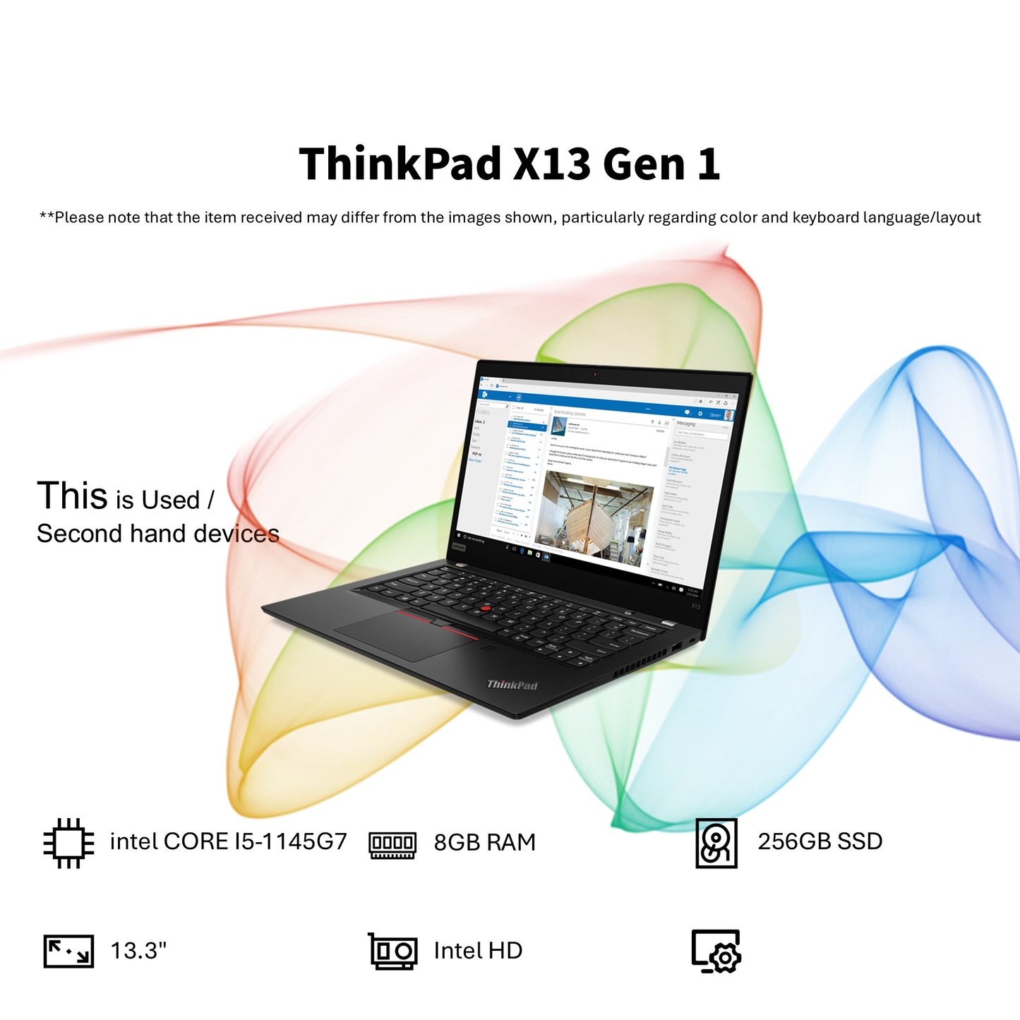 LENOVO THINKPAD X13 (INTEL CORE I5-1145G7/8GB RAM/256GB SSD/13.3")