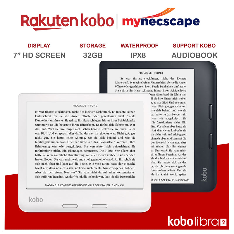 Kobo Sage 8 HD Touchscreen Bluetooth eBook Reader