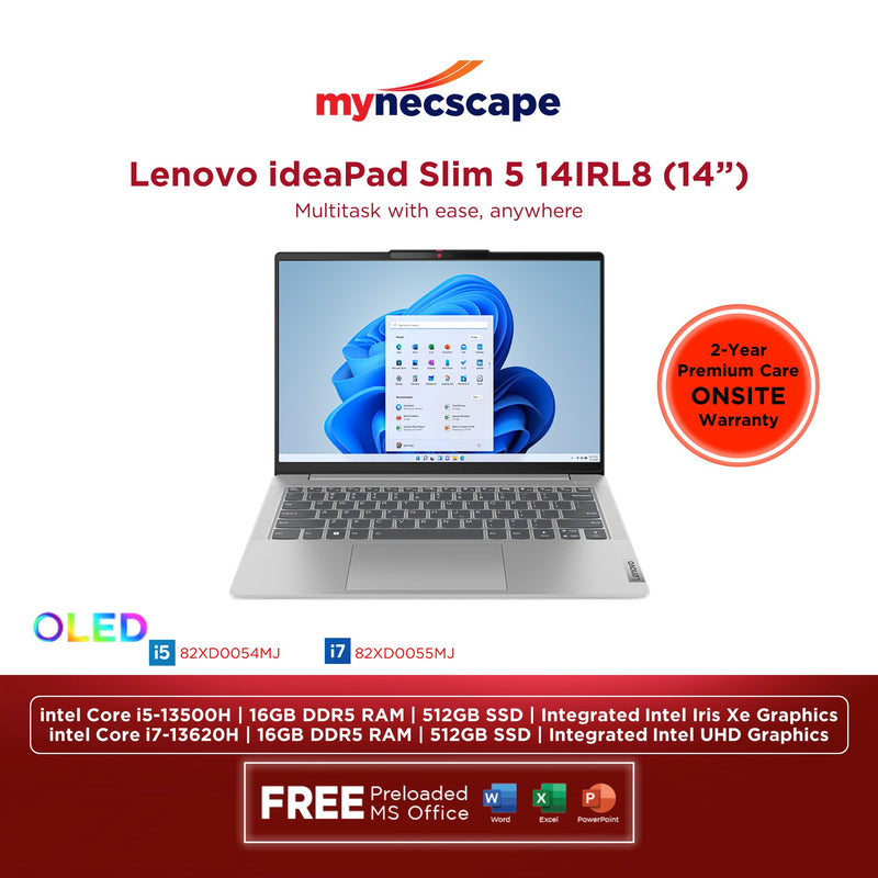 Lenovo ideaPad Slim 5 14IRL8 intel Core i7-13620H 16GB DDR5 RAM 512GB SSD OLED