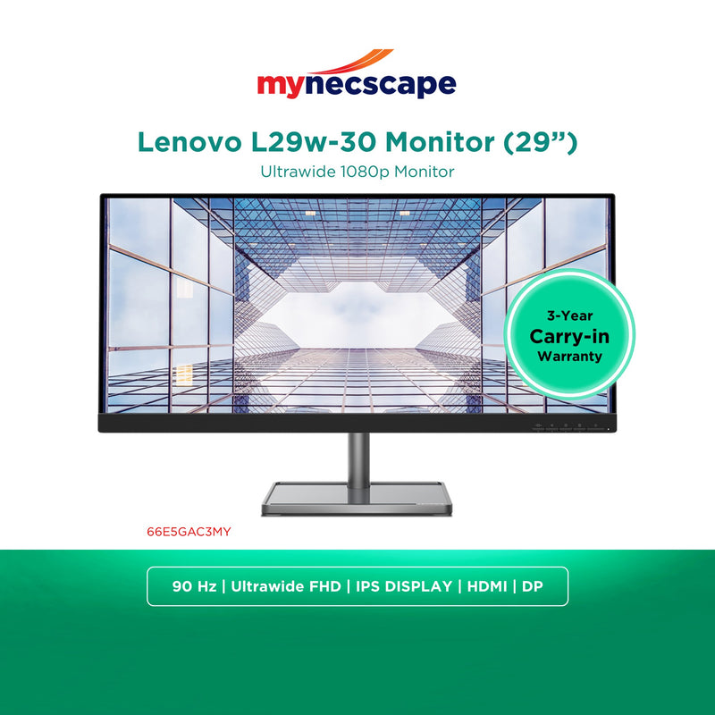 Lenovo L29w-30 29" Ultrawide 1080p Monitor with Eyesafe