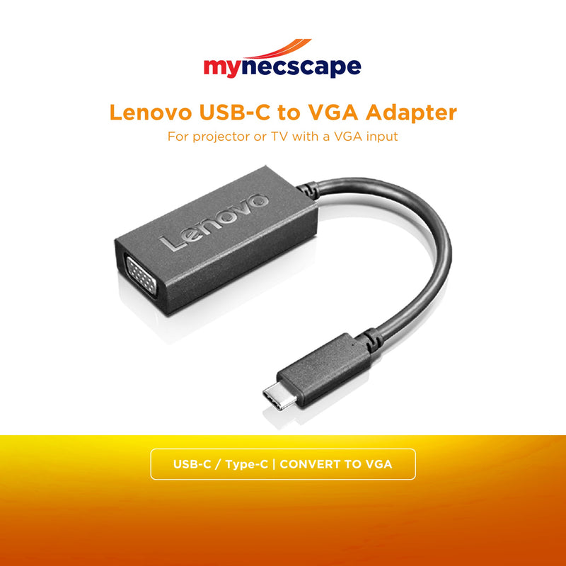Lenovo USB-C to VGA Adapter / Type-C to VGA