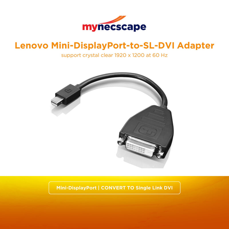 Lenovo Mini-DisplayPort to SL-DVI Adapter