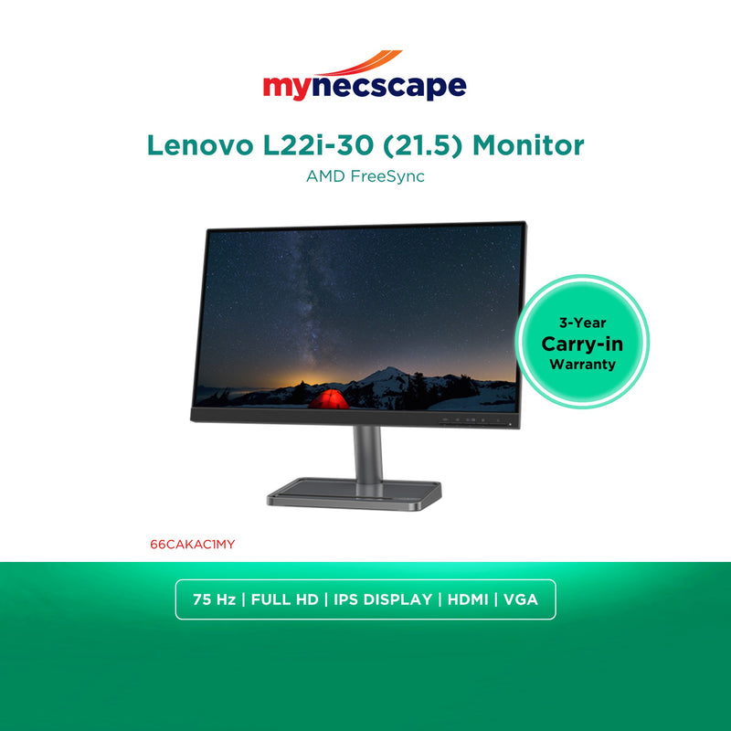 Lenovo L22i-30 21.5inch Monitor With Low Blue Light