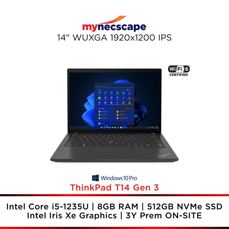 Lenovo ThinkPad T14 Gen 3 intel 12th Gen Core i5-1235U 8GB 512GB SSD