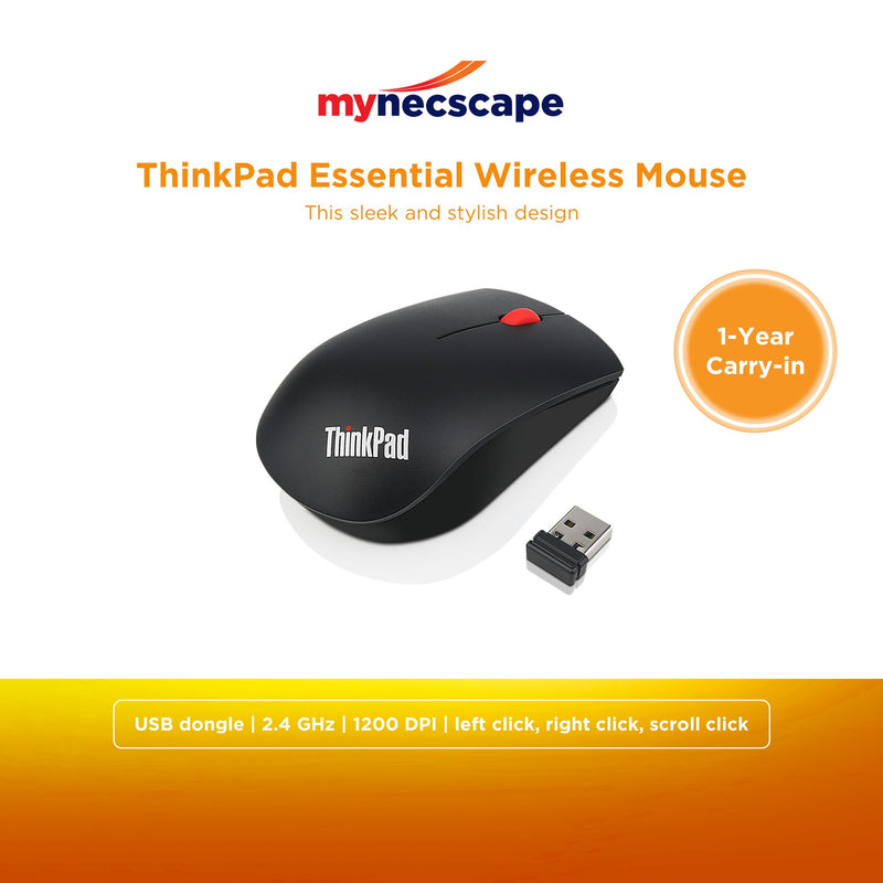 Lenovo ThinkPad Essential Wireless Mouse 1200DPI